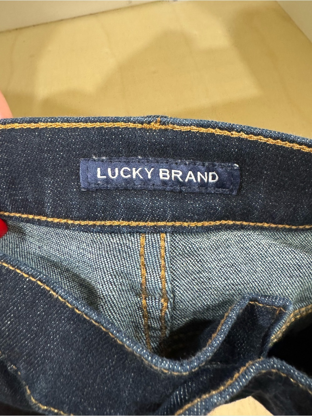 Lucky Brand Men's Indigo Slim Jeans with Contrast Stitching
